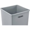 Global Industrial Square Utility Trash Can, Gray, Plastic 641439GY